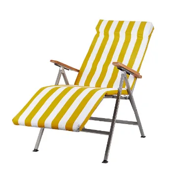 Polished Folding Lounge Chair