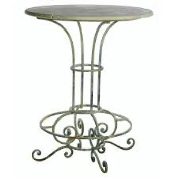 Polished Wrought Iron Table