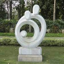 New White Garden Stone Sculpture 