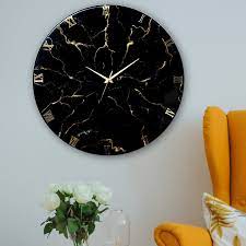 Novo Magic Black Marble Clock