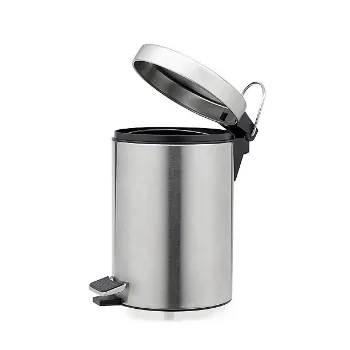 Polished Metal Dustbin