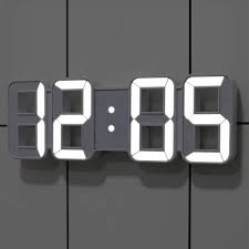 mooas Pure Mini White LED Clock