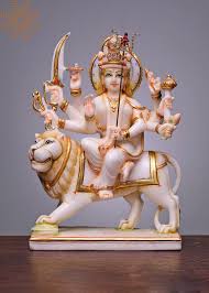 Marble Durga Statue 