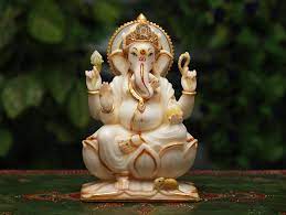 Marble Ganesha statue 