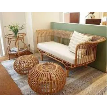  Cane Sofa Set