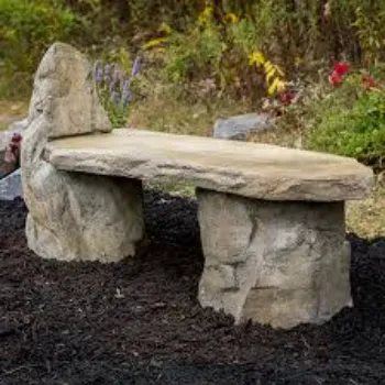  Stone Garden Bench