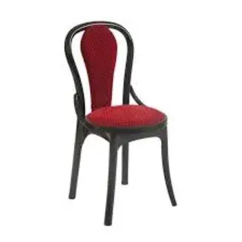 Red & Black Armless Chair