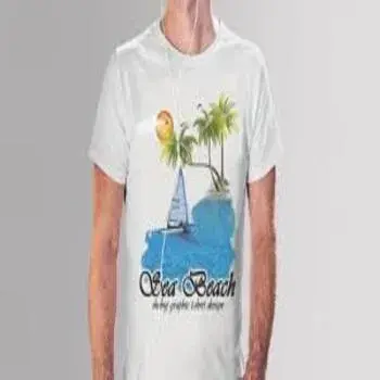 Sea Beach Print T-Shirt