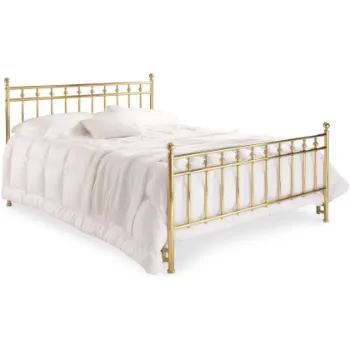 Polished Brass Bed