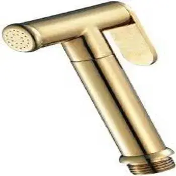 Golden, Brass Health Faucet