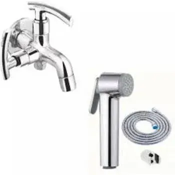 Silver,  Brass Health Faucet