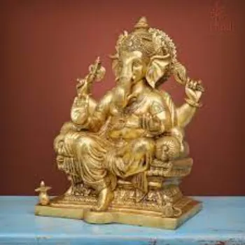  Ganesha Brass Statue