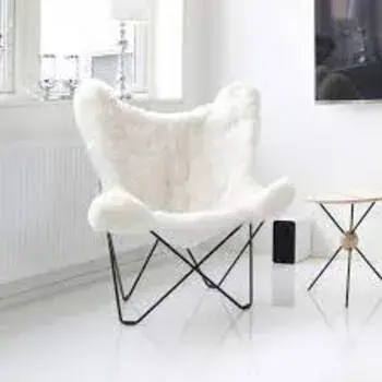 Faux Fur Butterfly Chair