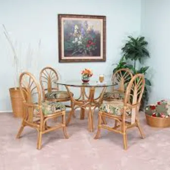 Alluring Design Cane Dining Set