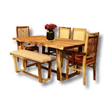 Non Polished Cane Dining Set