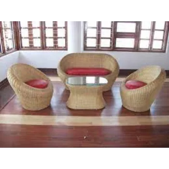 Alluring Design Cane Sofa Set