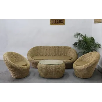 Cane Sofa Set