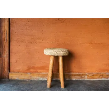 Plain Cane Stool