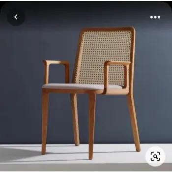 Polished Cane Wooden Chair