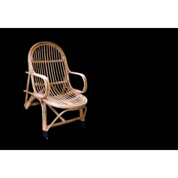 Plain Cane Wooden Chair