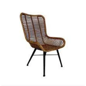 Non Polished Cane Wooden Chair