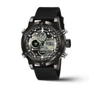  Sylvi Luxury Analog Digital Sports Watch 