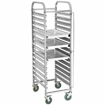 Polished Commercial Kitchen Trolley