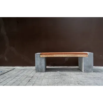 Plain Concrete Bench