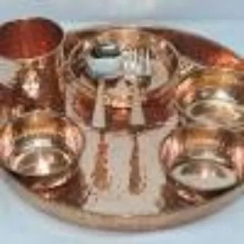 Mangala Gowri Enterprises Copper Dinner Set