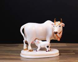 Marble Cow Statue