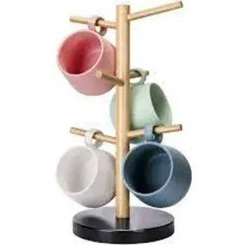 Wooden Cup Rack 