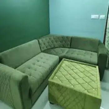 Modern Green Velvet Sofa Set