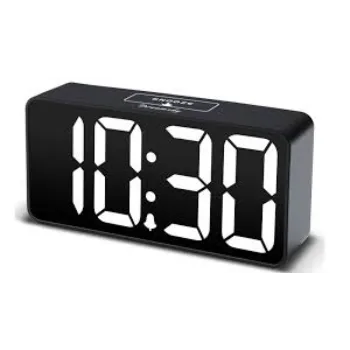  Dreamsky Compact Digital Alarm Clock with USB Port for Charging