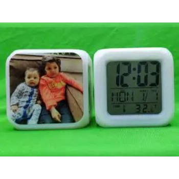 Personalized Cube Led Glow Color Digital Clock