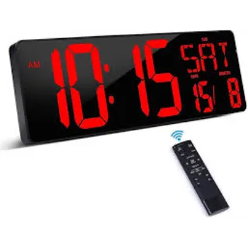 Digital Wall Clock With Remote 