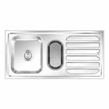 Stainless Steel Single Bowl Sink With Drainboard