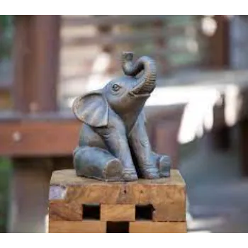  Happiness Good Luck Elephant Statue 