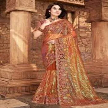 New Elite Embroidery Sarees