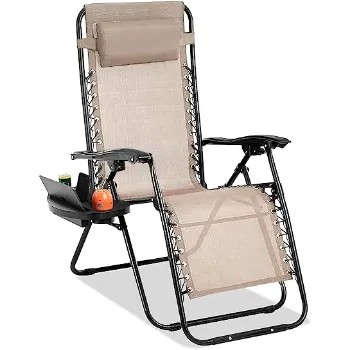 Polished Folding Lounge Chair