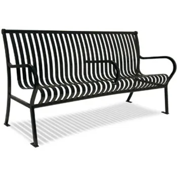 Black Garden Bench