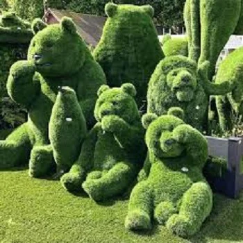 Chelsea Flower Bear Garden Sculpture