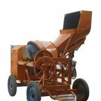 Concrete Mixer Machine With Hydraulic Hopper