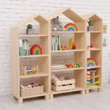 Wooden Home Design Kids Bookcase