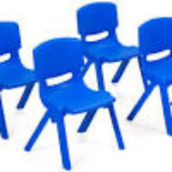 Polished Kids School Chair Blue Color