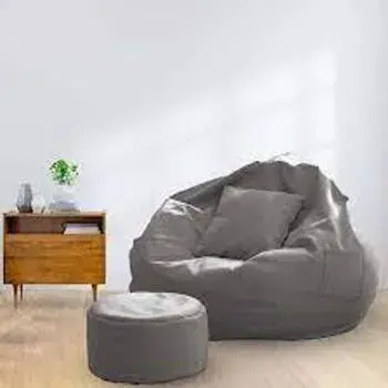 Modest Leather Bean Bag