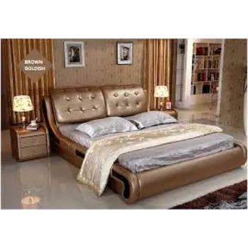 Specific Finish Leather Bed