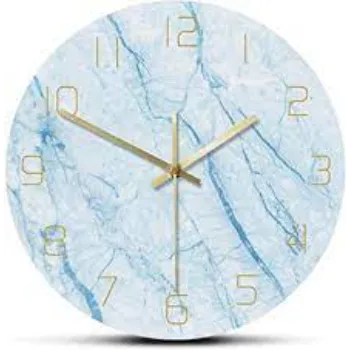  Marble Clock Blue