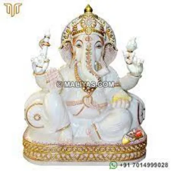 Amazing Mart Marble Ganesh Statue