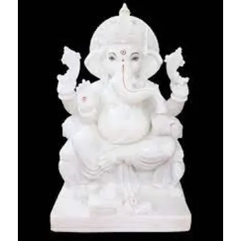 White Marble Ganesh Statue