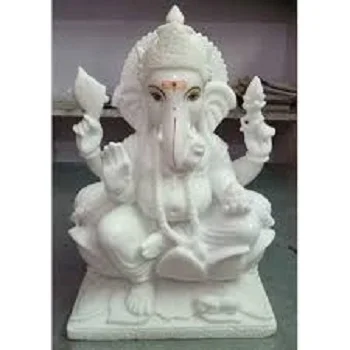 White Marble Ganesh Statue